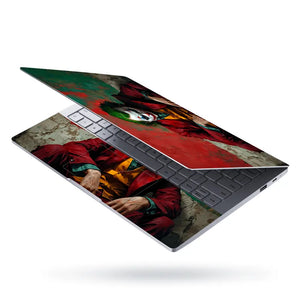 Dark Pop Culture Clown Portrait Laptop Skin - View 3