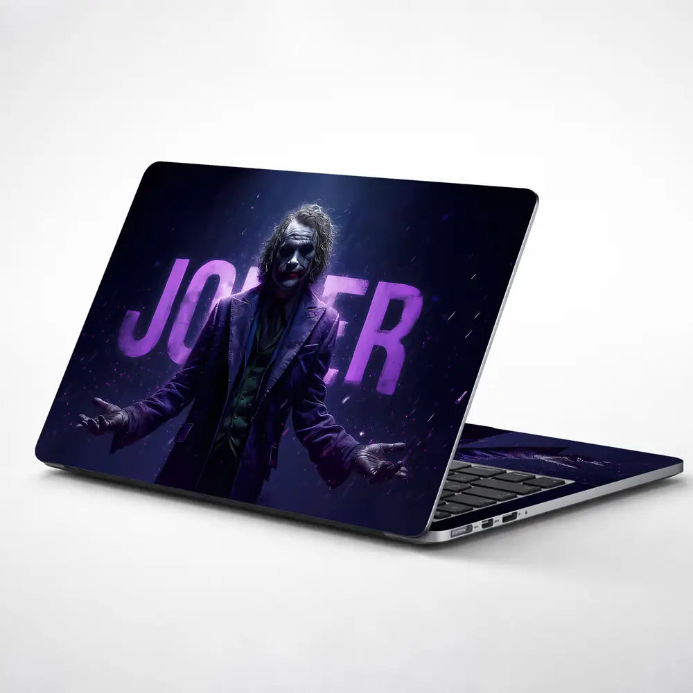 Dark Superhero Joker Mysterious Mood Laptop Skin - View 1