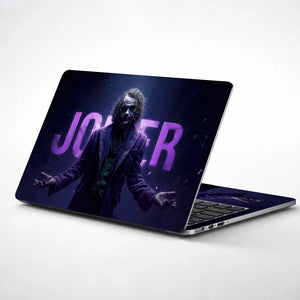 Dark Superhero Joker Mysterious Mood Laptop Skin - View 1