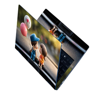 Dashboard Couple I Love You Balloons Laptop Skin - View 2