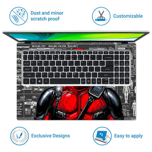 Deadpool Comic Style Laptop Skin - View 5