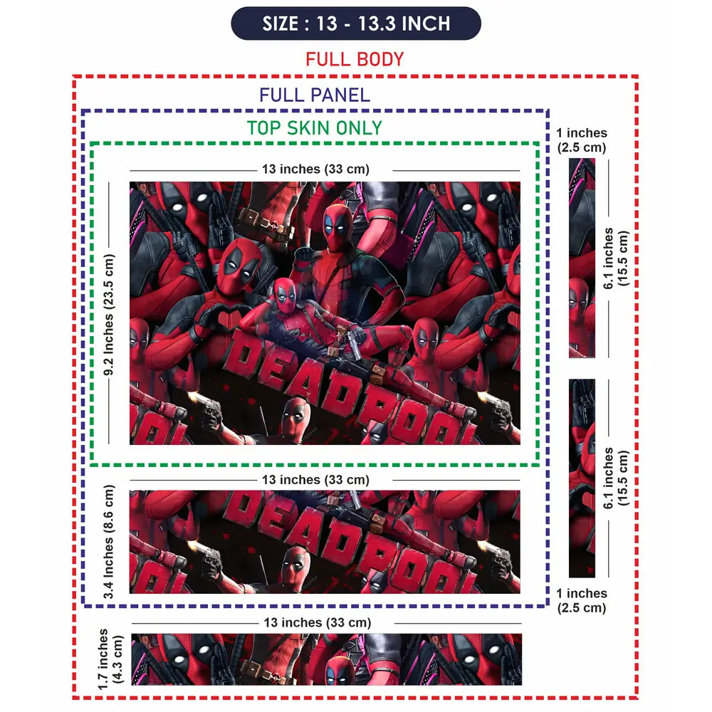 Deadpool Multiverse Madness Laptop Skin - View 6