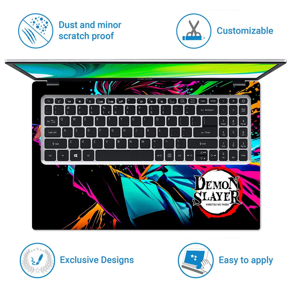 Demon Slayer Anime Laptop Skin - View 5