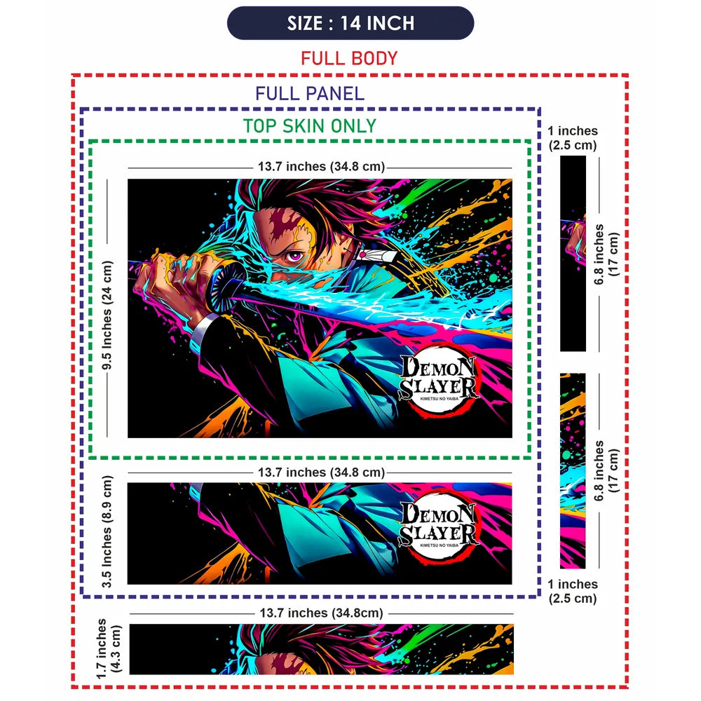 Demon Slayer Anime Laptop Skin - View 7