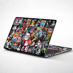 Demon Slayer Collage Laptop Skin - View 1