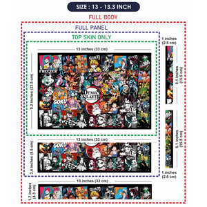 Demon Slayer Collage Laptop Skin - View 6