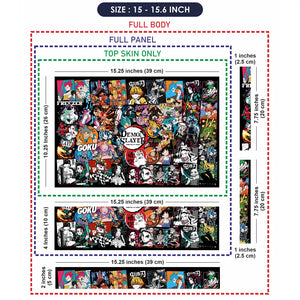 Demon Slayer Collage Laptop Skin - View 8