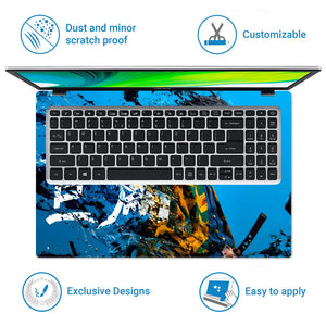 Demon Slayer Ink Splash Dissolve Laptop Skin - View 5
