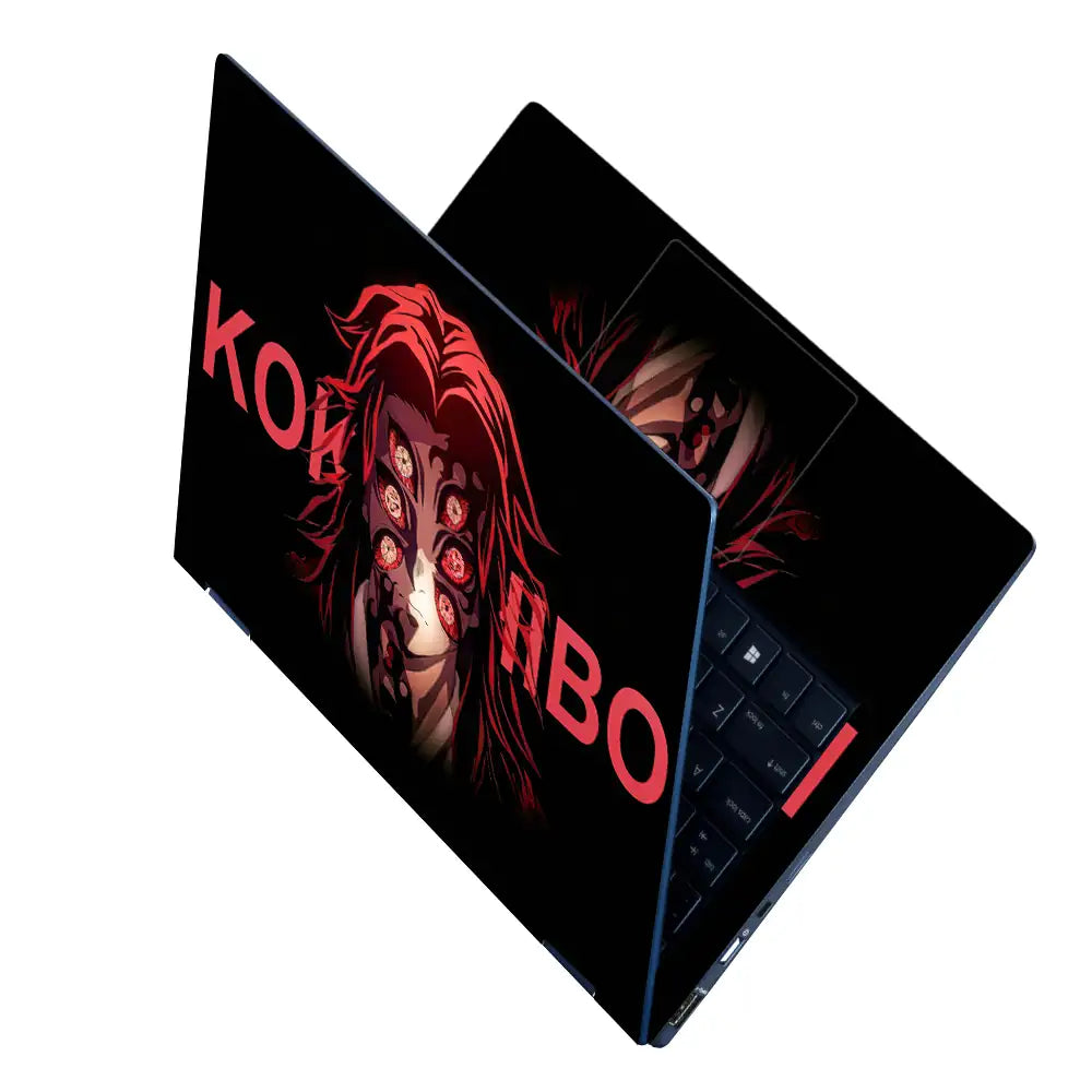Demon Slayer Kokushibo Six Eyes Laptop Skin - View 2