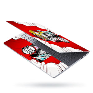 Demon Slayer Main Group Water Art Laptop Skin - View 3