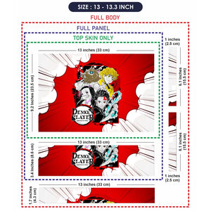 Demon Slayer Main Group Water Art Laptop Skin - View 6