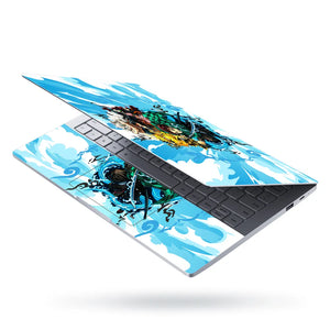Demon Slayer Main Quartet Water Splash Laptop Skin - View 3