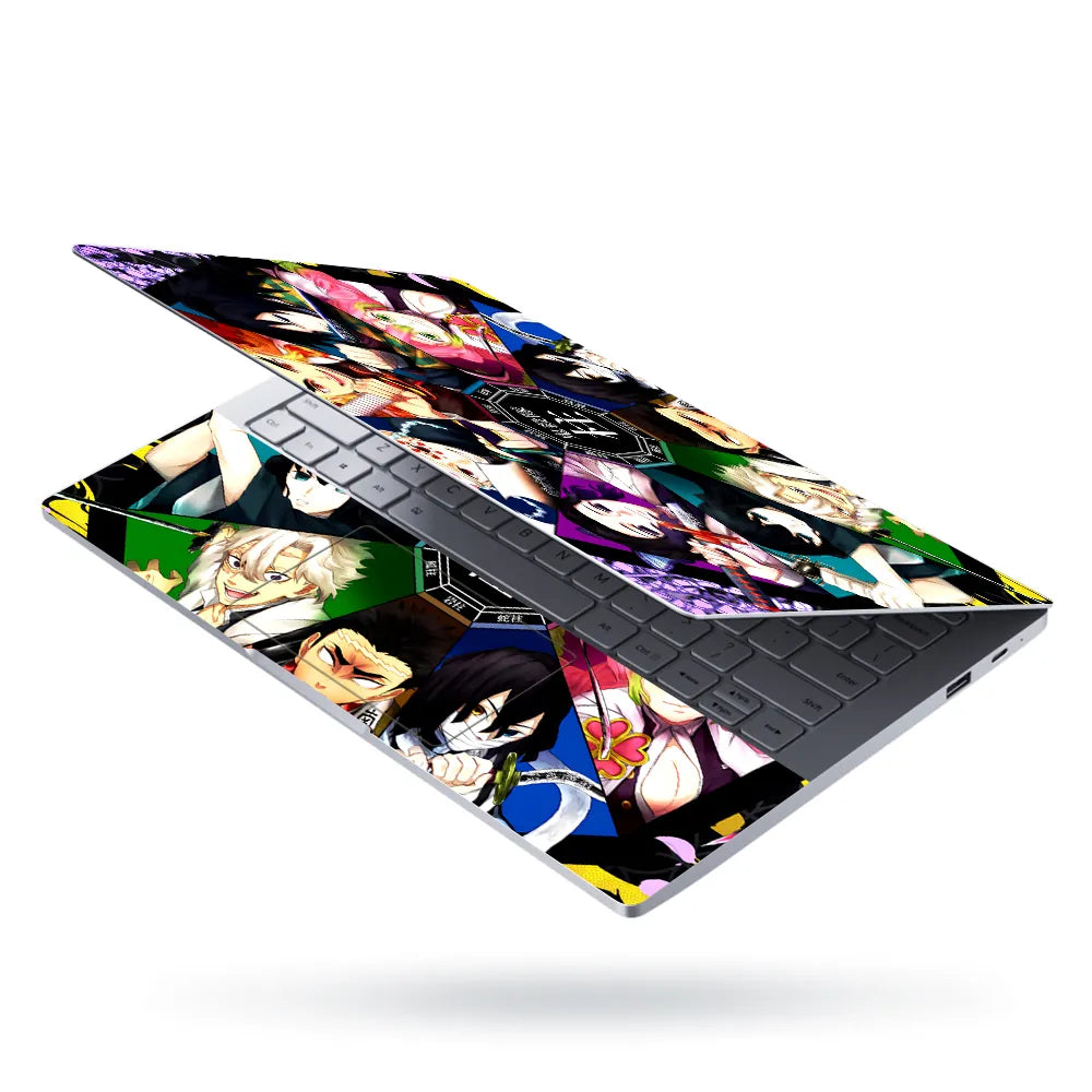 Demon Slayer Rengoku Fire Pillar Art Laptop Skin - View 3