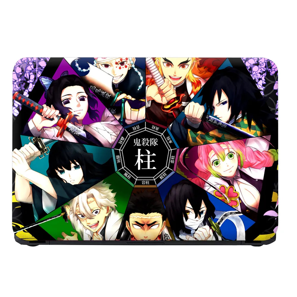 Demon Slayer Rengoku Fire Pillar Art Laptop Skin - View 4