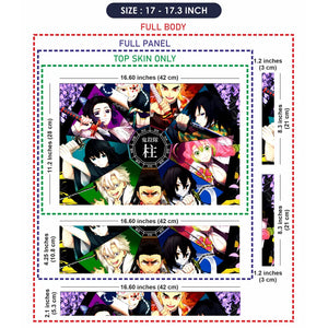 Demon Slayer Rengoku Fire Pillar Art Laptop Skin - View 9