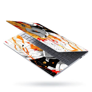 Demon Slayer Rengoku Flame Hashira Laptop Skin - View 3