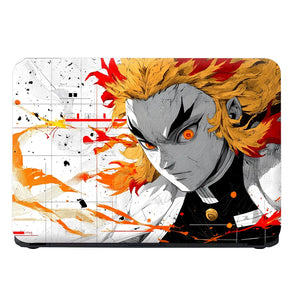 Demon Slayer Rengoku Flame Hashira Laptop Skin - View 4
