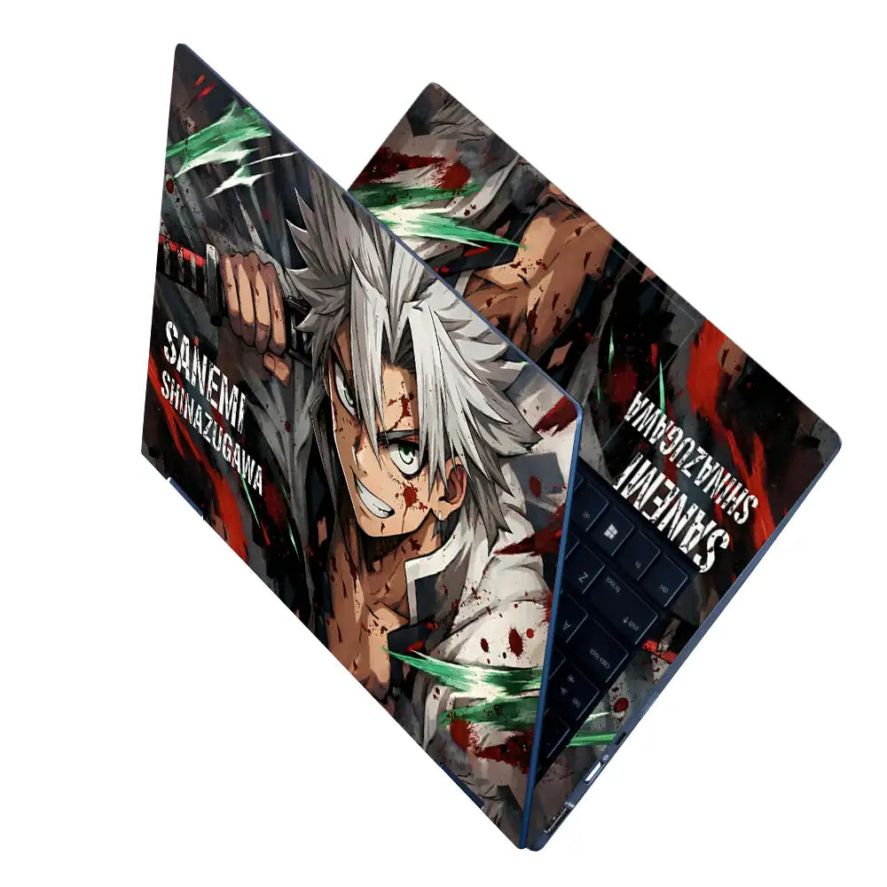 Demon Slayer Sanemi Battle Close Laptop Skin - View 2