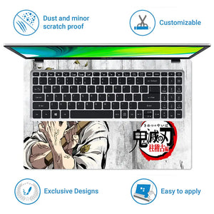 Demon Slayer Sanemi Hashira Arc Laptop Skin - View 5