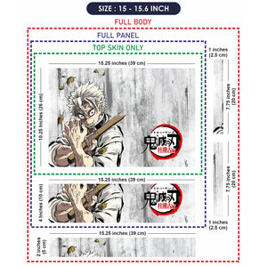 Demon Slayer Sanemi Hashira Arc Laptop Skin - View 8