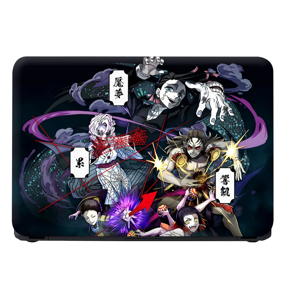 Demon Slayer Upper Rank Demon Vortex Laptop Skin - View 4