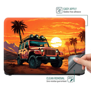 Desert Offroad Jeep Laptop Skin - View 4