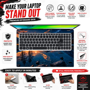 Difficult Roads Lone Tree Laptop Skin - View 5