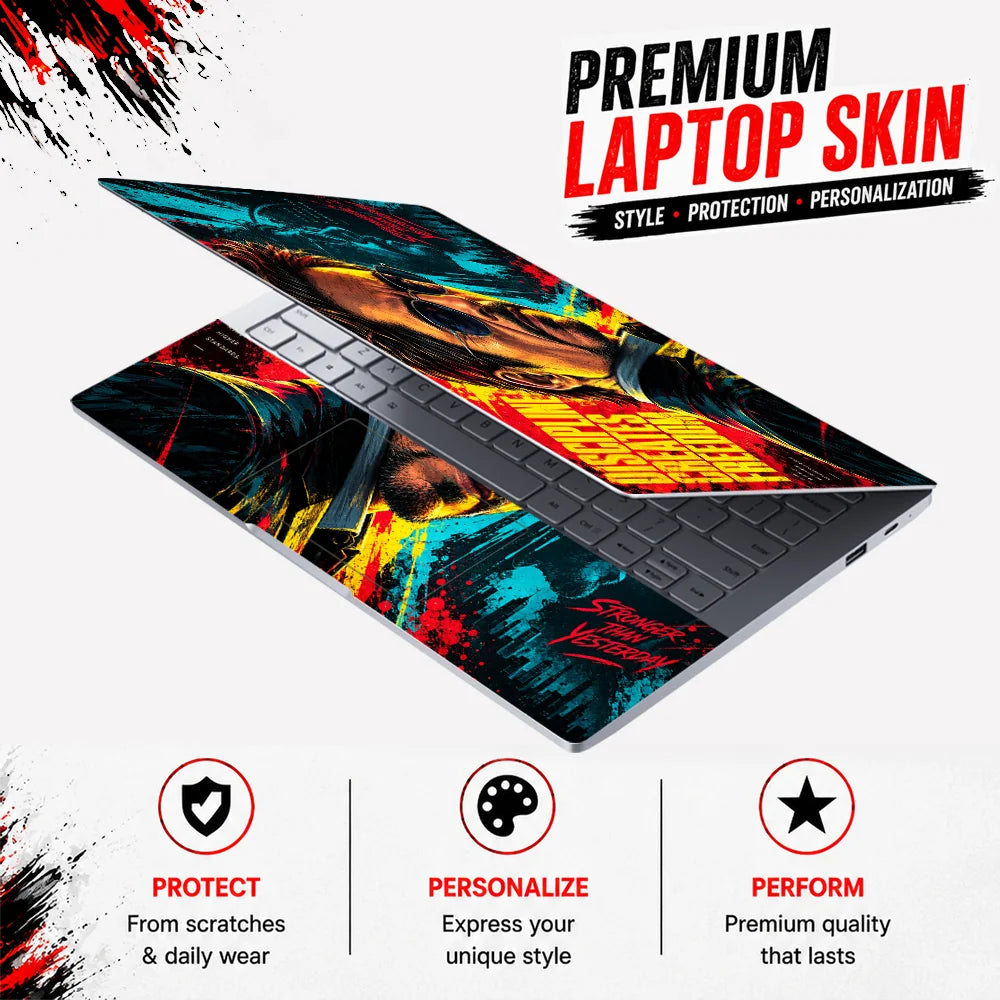 Discipline Creates Freedom Laptop Skin - View 3