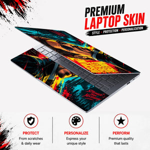 Discipline Creates Freedom Laptop Skin - View 3
