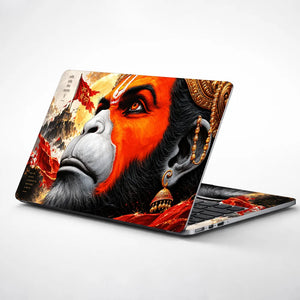 Divine Hanuman Faith and Strength Laptop Skin - View 1