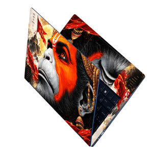 Divine Hanuman Faith and Strength Laptop Skin - View 2