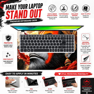 Divine Hanuman Faith and Strength Laptop Skin - View 5