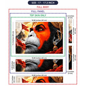 Divine Hanuman Faith and Strength Laptop Skin - View 9