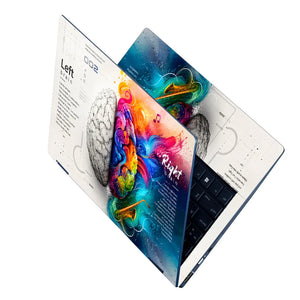 Doodle Brain Left Right Logical Creative Laptop Skin - View 2