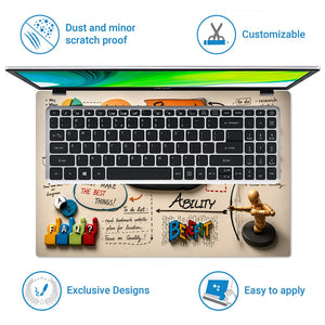 Doodle Brainstorm Ideas Business Strategy Laptop Skin - View 5