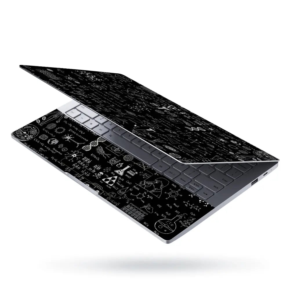 Doodle Science Chalkboard Formulas Laptop Skin - View 3