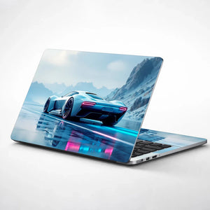 Universal Laptop Skin - Porsche Alpine Blue Ride