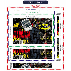 Laptop Skin - Bold Comic Batman Noir Style Artwork