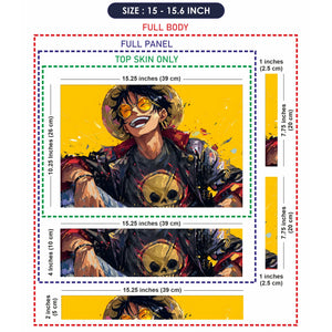 Laptop Skin - Vibrant Anime Character Joyful Expression
