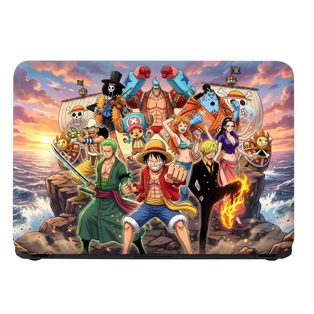Laptop Skin - Vibrant Anime Pirate Crew Ocean Adventure
