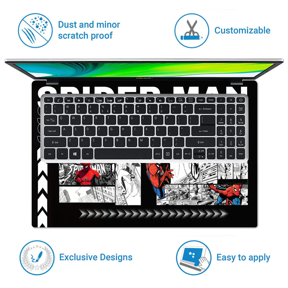 Universal Laptop Skin - Spider-Man Pop Art Comic Print