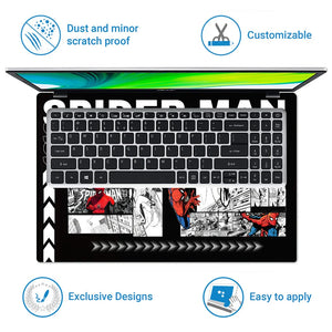 Universal Laptop Skin - Spider-Man Pop Art Comic Print