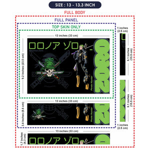 Laptop Skin - Bold Anime Pirate Hunter Green Vibes