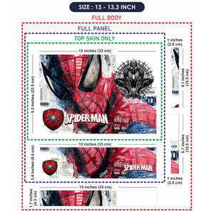 Universal Laptop Skin - Spider Hero Comic Collage