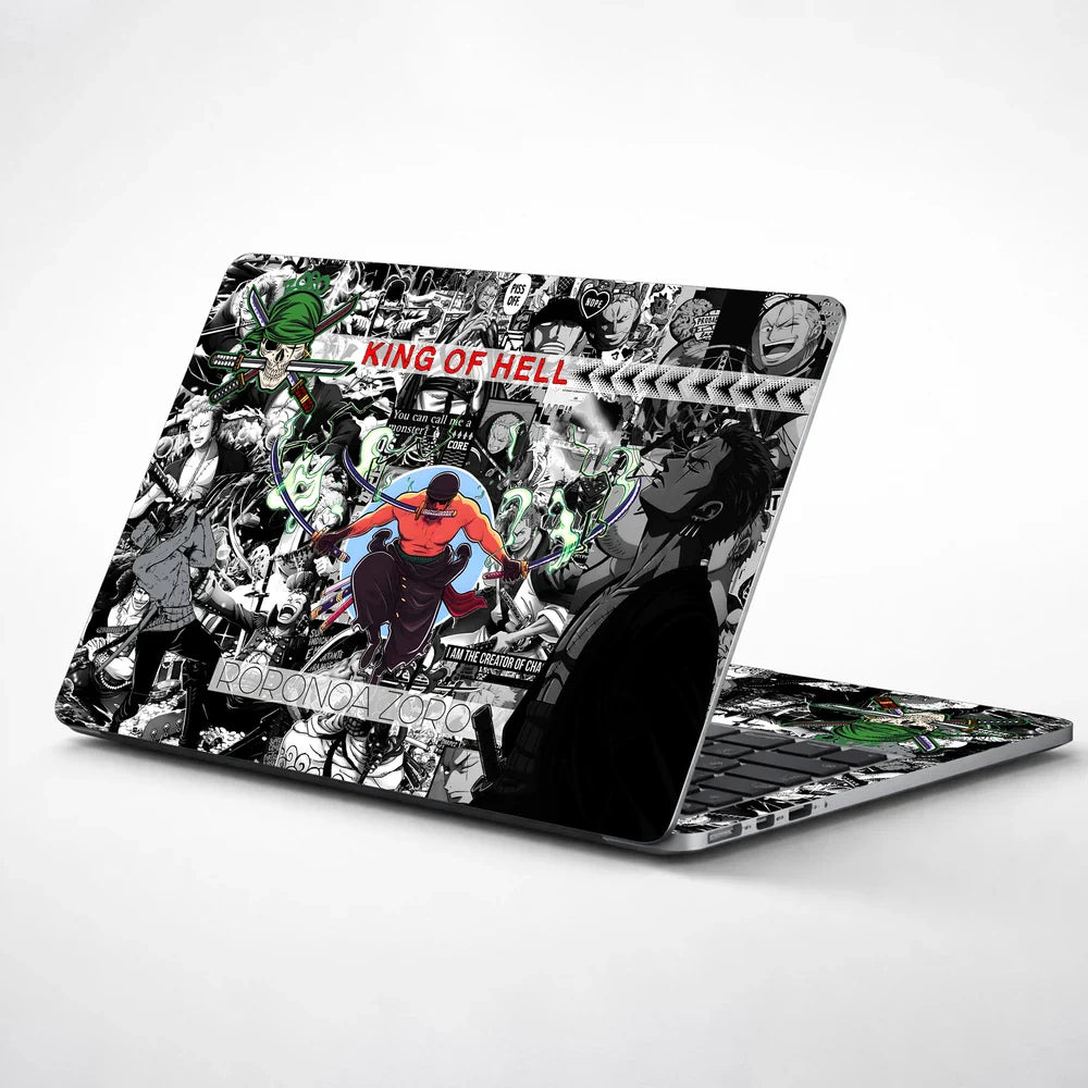 Universal Laptop Skin - Zoro King of Hell Anime Collage