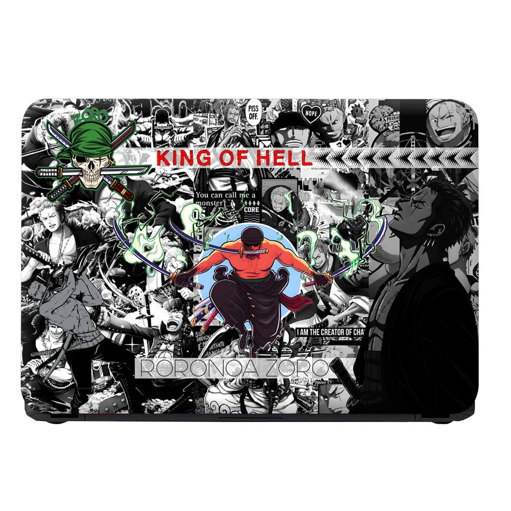 Universal Laptop Skin - Zoro King of Hell Anime Collage