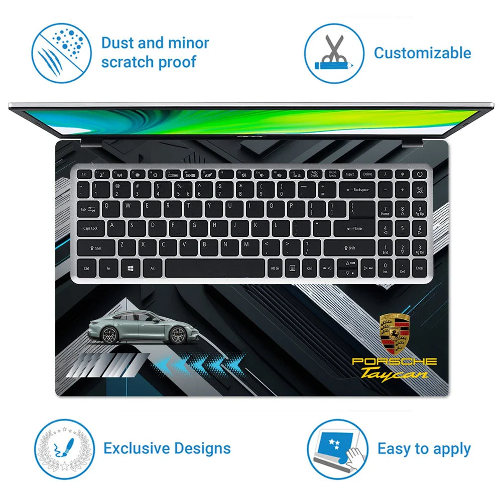 Universal Laptop Skin - Porsche Taycan Turbo