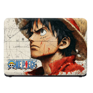 Laptop Skin - Dynamic Anime Pirate Adventure Red Intensity