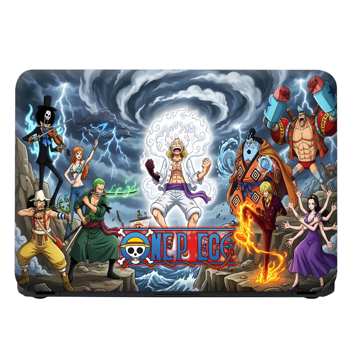 Laptop Skin - Dynamic Anime Adventure Stormy Sea