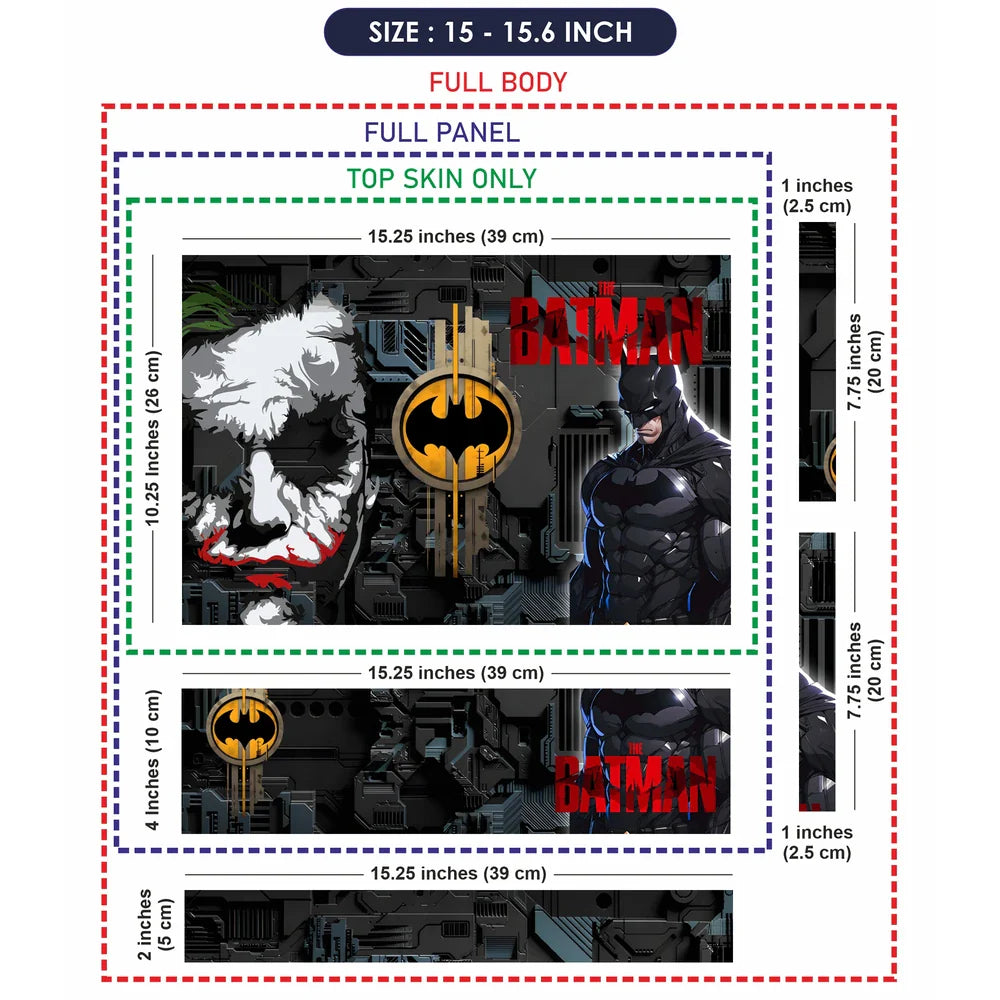Universal Laptop Skin - The Batman & Joker